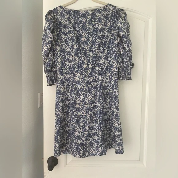 Cinq à Sept Blue and White Mini Dress - Picture 6 of 8